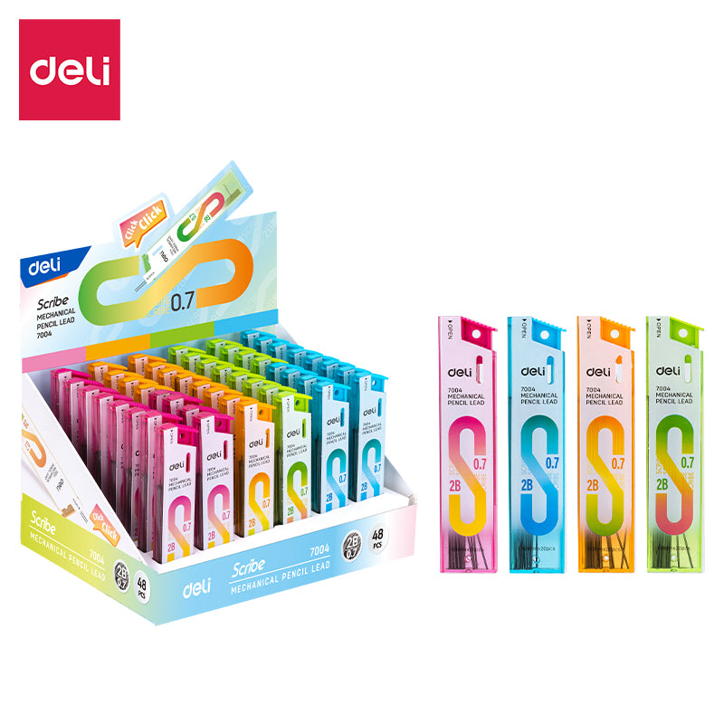 Deli Stationery-     Mechanical Pencil Lead(Assorted)(Pcs) (SKU: E7004)