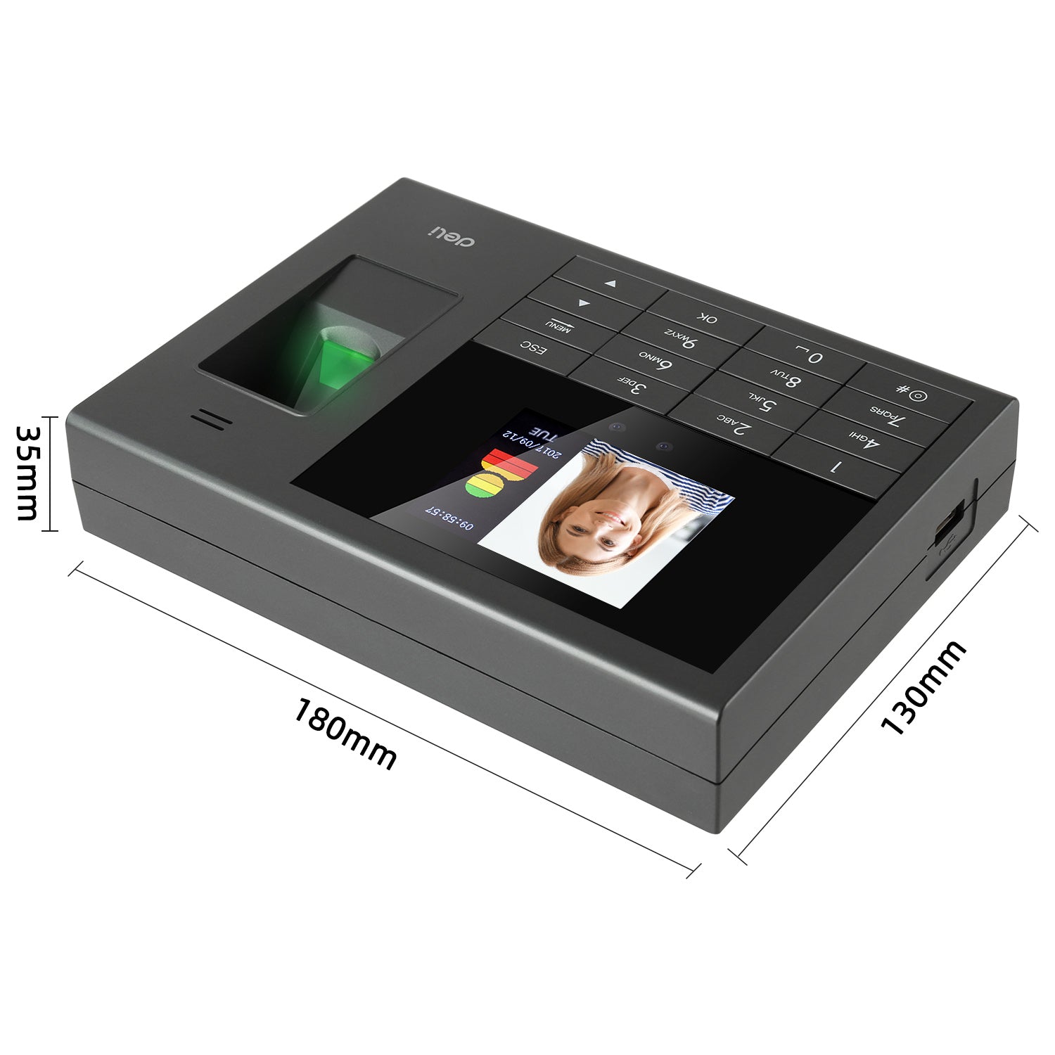 Deli Stationery-         Face Recognition Attendance Machine (SKU: E3765)