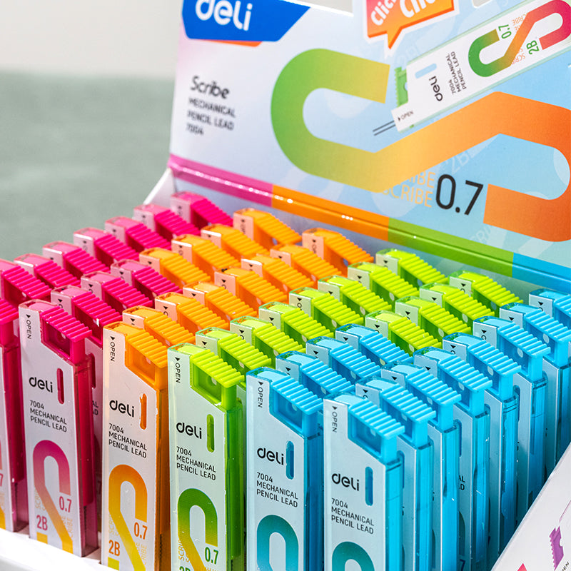 Deli Stationery-     Mechanical Pencil Lead(Assorted)(Pcs) (SKU: E7004)