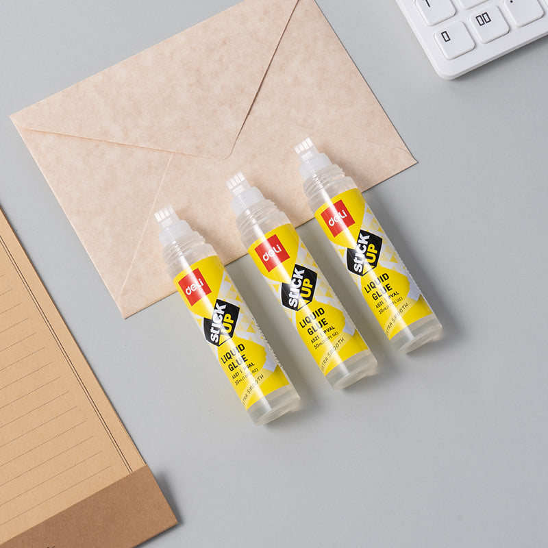 Deli Stationery-       Liquid Glue #30ml #YELLOW (SKU: EA521)