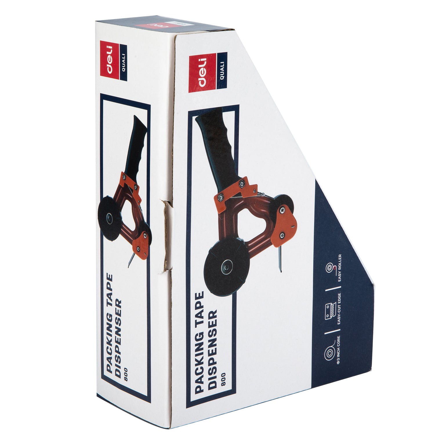 Deli Stationery-    Packing Tape Dispenser #251*67*160(mm) #BLACK (SKU: E800)