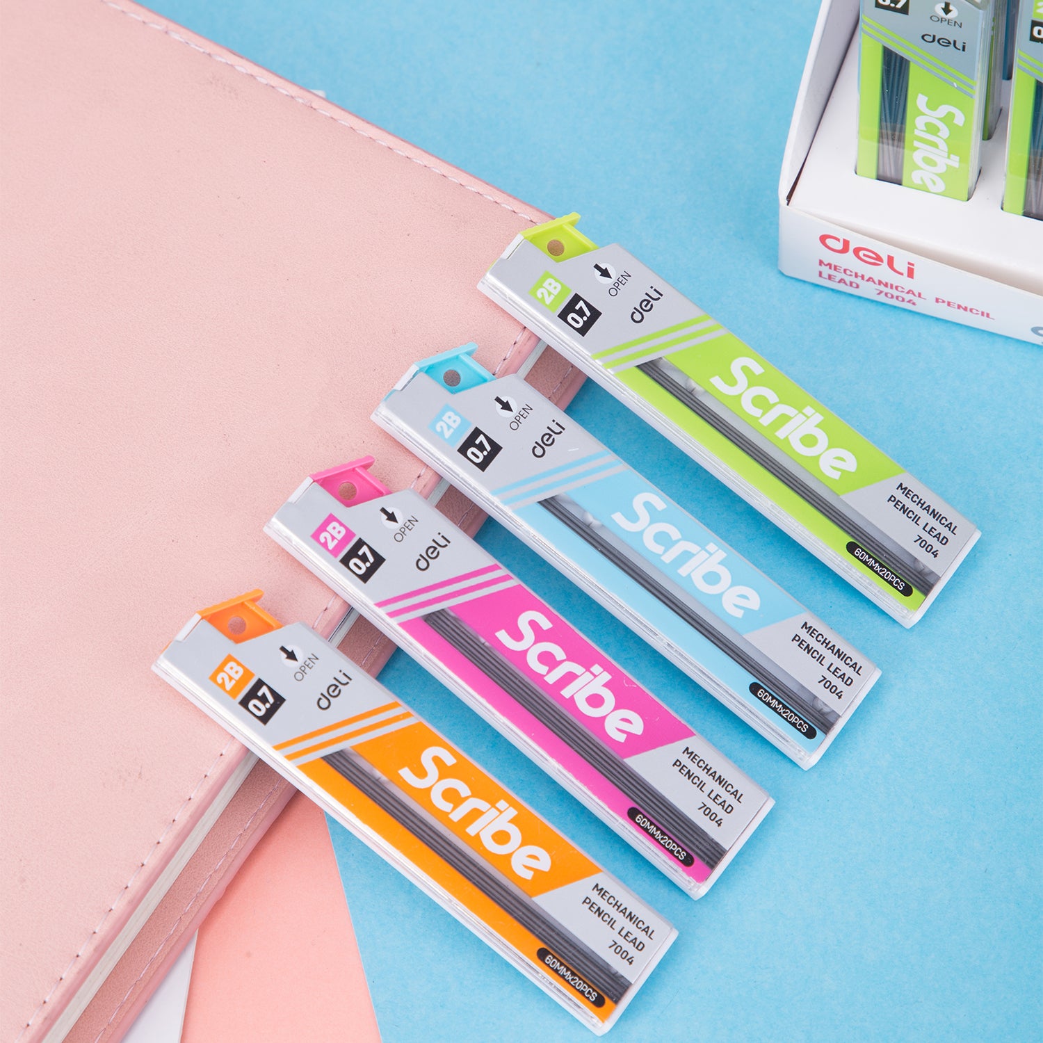 Deli Stationery-     Mechanical Pencil Lead(Assorted)(Pcs) (SKU: E7004)