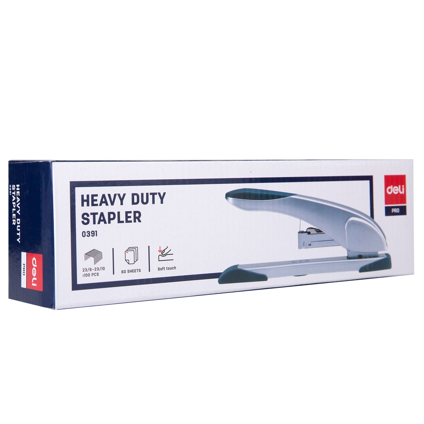 Deli Stationery-      Heavy Duty Stapler 23/10(Silver Grey)(Pc (SKU: E0391)