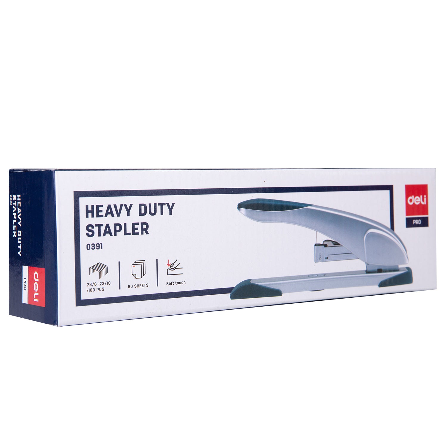 Deli Stationery-      Heavy Duty Stapler 23/10(Silver Grey)(Pc (SKU: E0391)