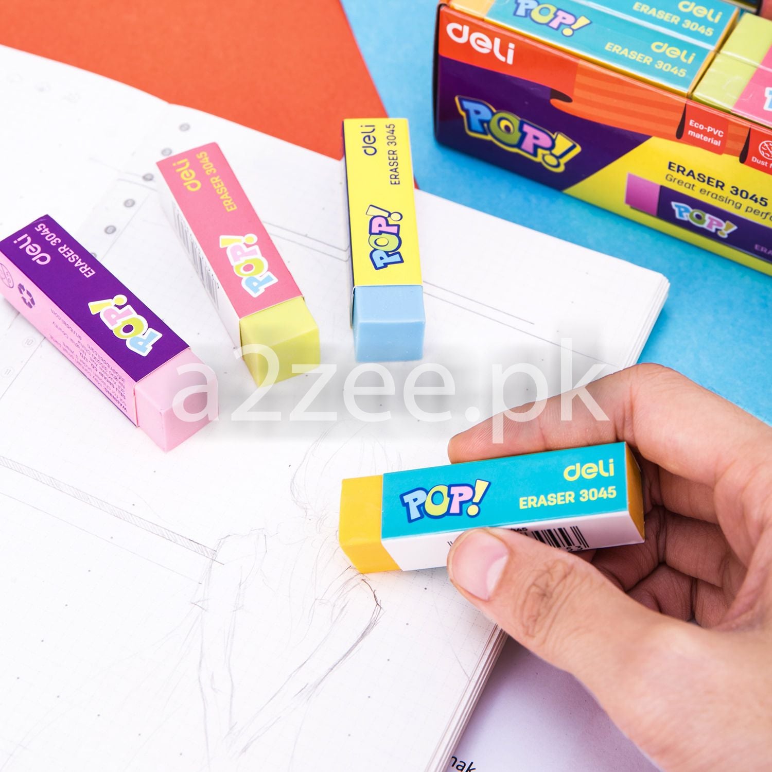Deli Stationery - School Eraser - 36 Per Box (SKU: E3045)