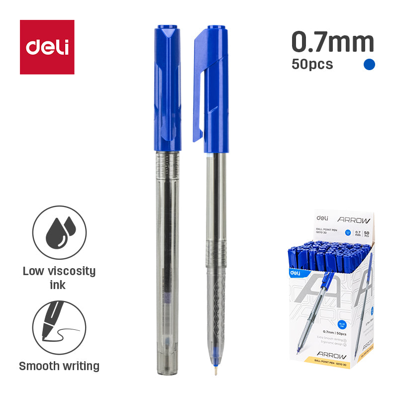 Deli Stationery-     Ball Point Pen Mini tip 0.7mm (SKU: EQ01030)