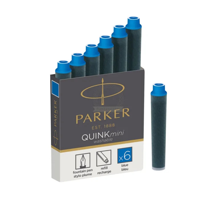 Parker Stationery-	  PK CART QINK BLUE CN BOX 6 (SKU: 1950409)