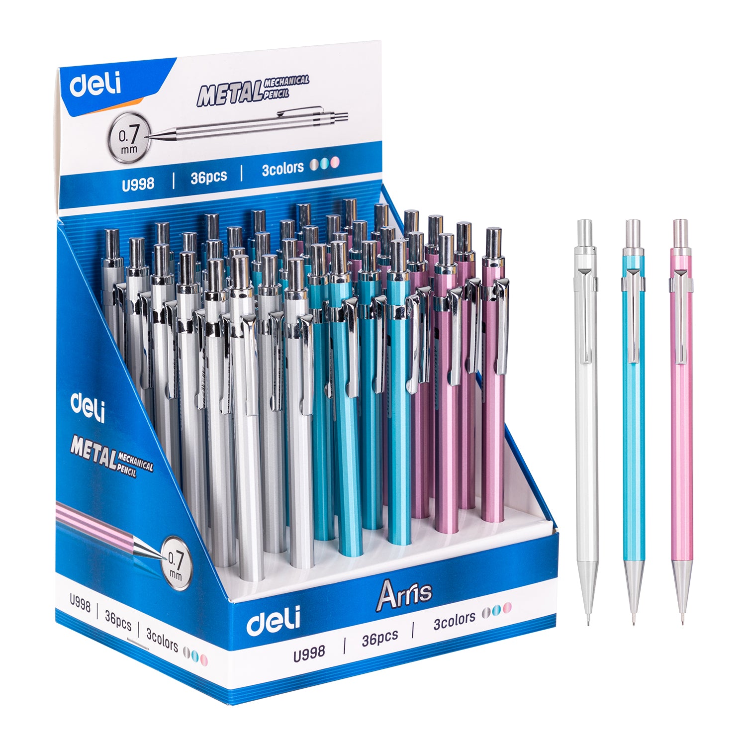 Deli Stationery-    Metal Mechanical Pencil (SKU: EU998)