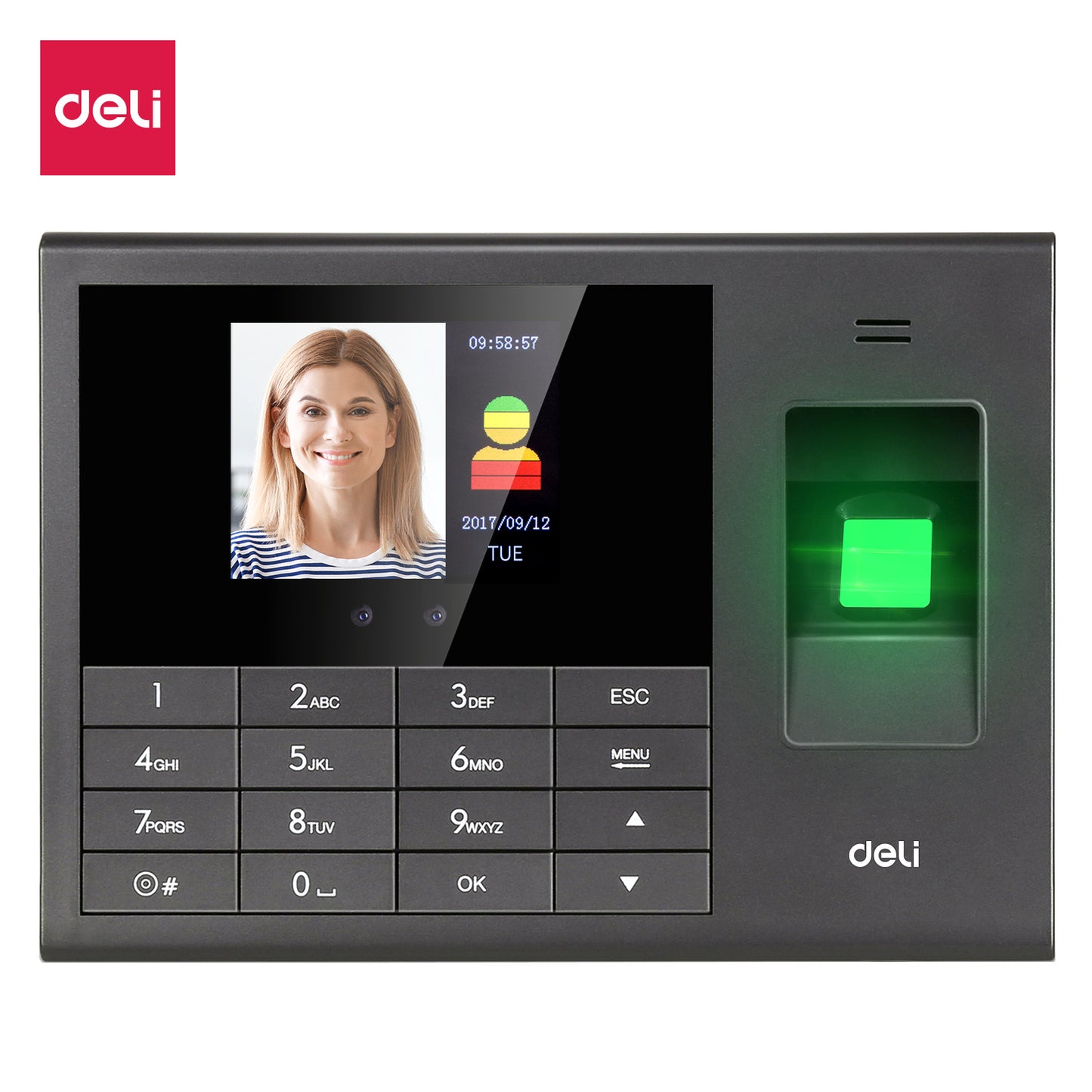 Deli Stationery-         Face Recognition Attendance Machine (SKU: E3765)