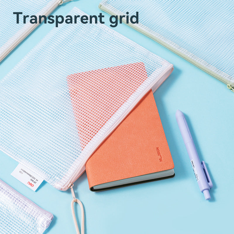 Deli Stationery-     Zip Bag #A5 #ASST. (SKU: eF281)