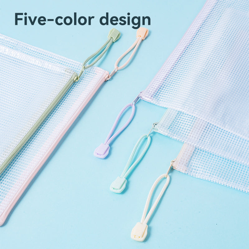 Deli Stationery-     Zip Bag #A5 #ASST. (SKU: eF281)