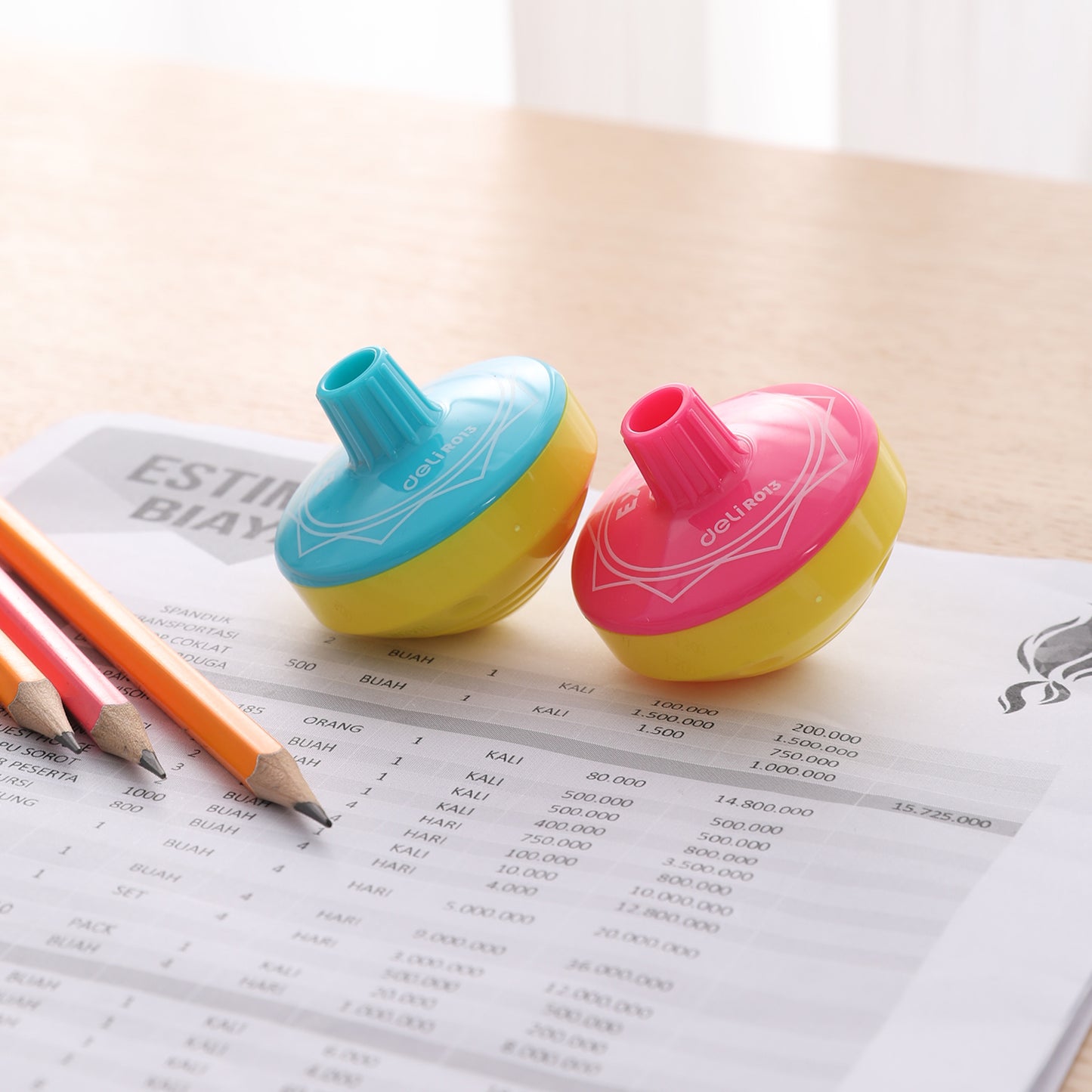 Deli Stationery-   Pencil Sharpener1 hole - for Standard pencil 8 mm (SKU: ER01301)