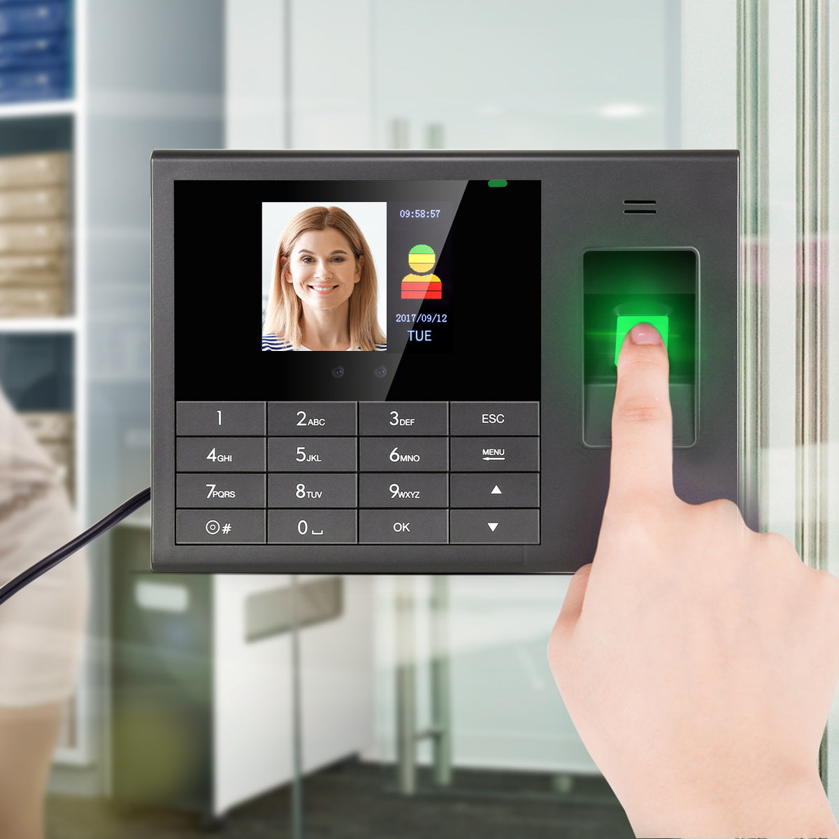 Deli Stationery-         Face Recognition Attendance Machine (SKU: E3765)