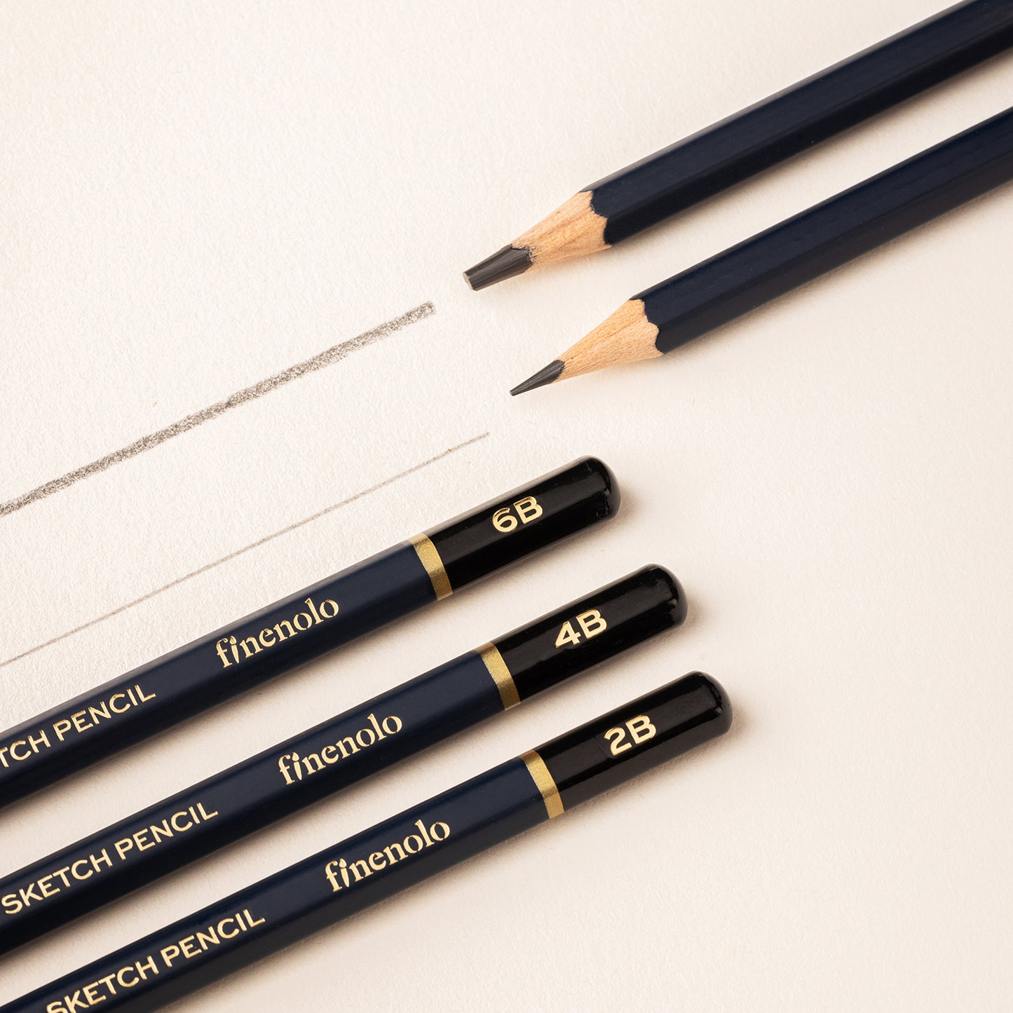 Deli Stationery-  Sketching Pencil #8 pcs (2H, H, HB, B, 2B, 4B, 6B, 8B) #BLACK (SKU: eC26)