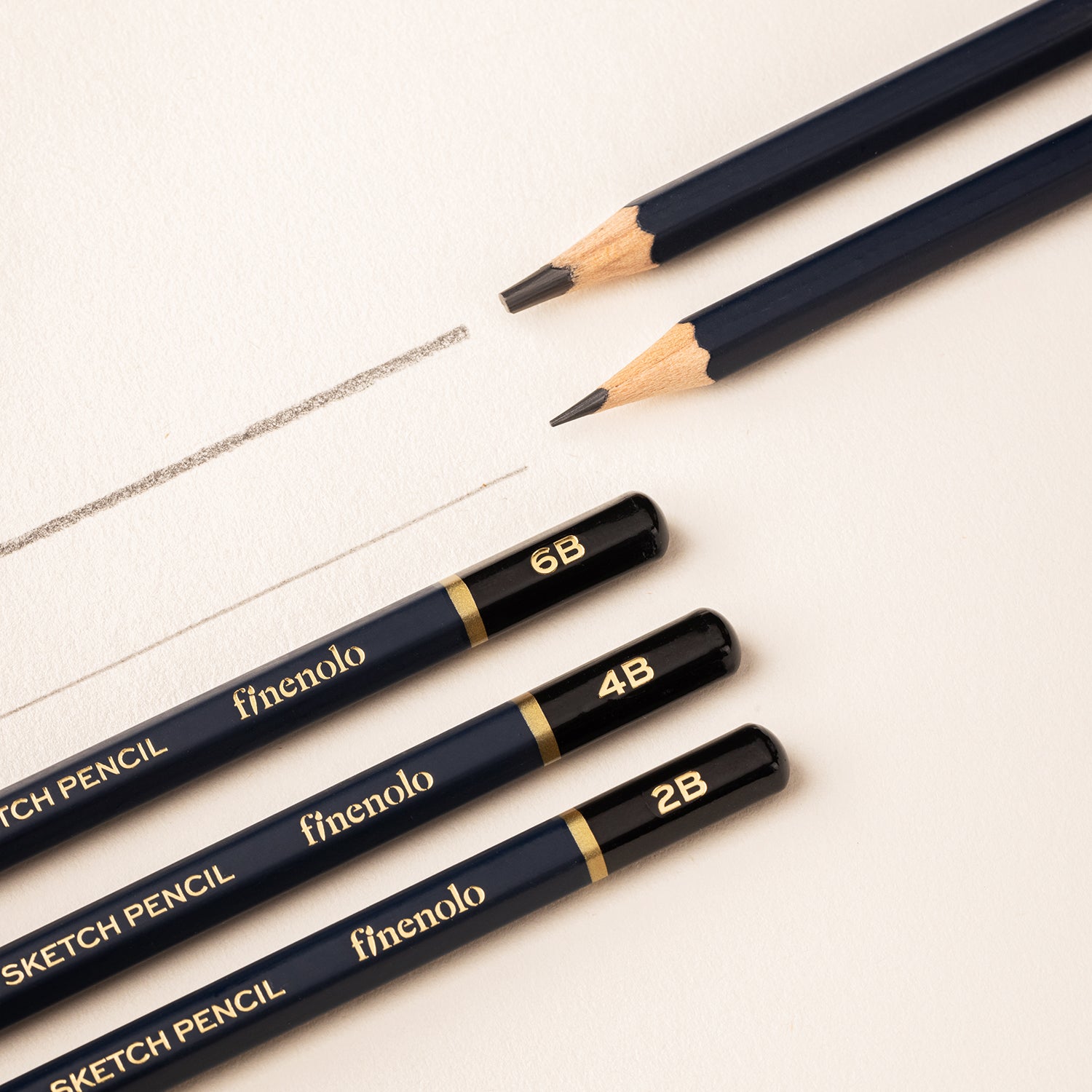 Deli Stationery-  Sketching Pencil #8 pcs (2H, H, HB, B, 2B, 4B, 6B, 8B) #BLACK (SKU: eC26)