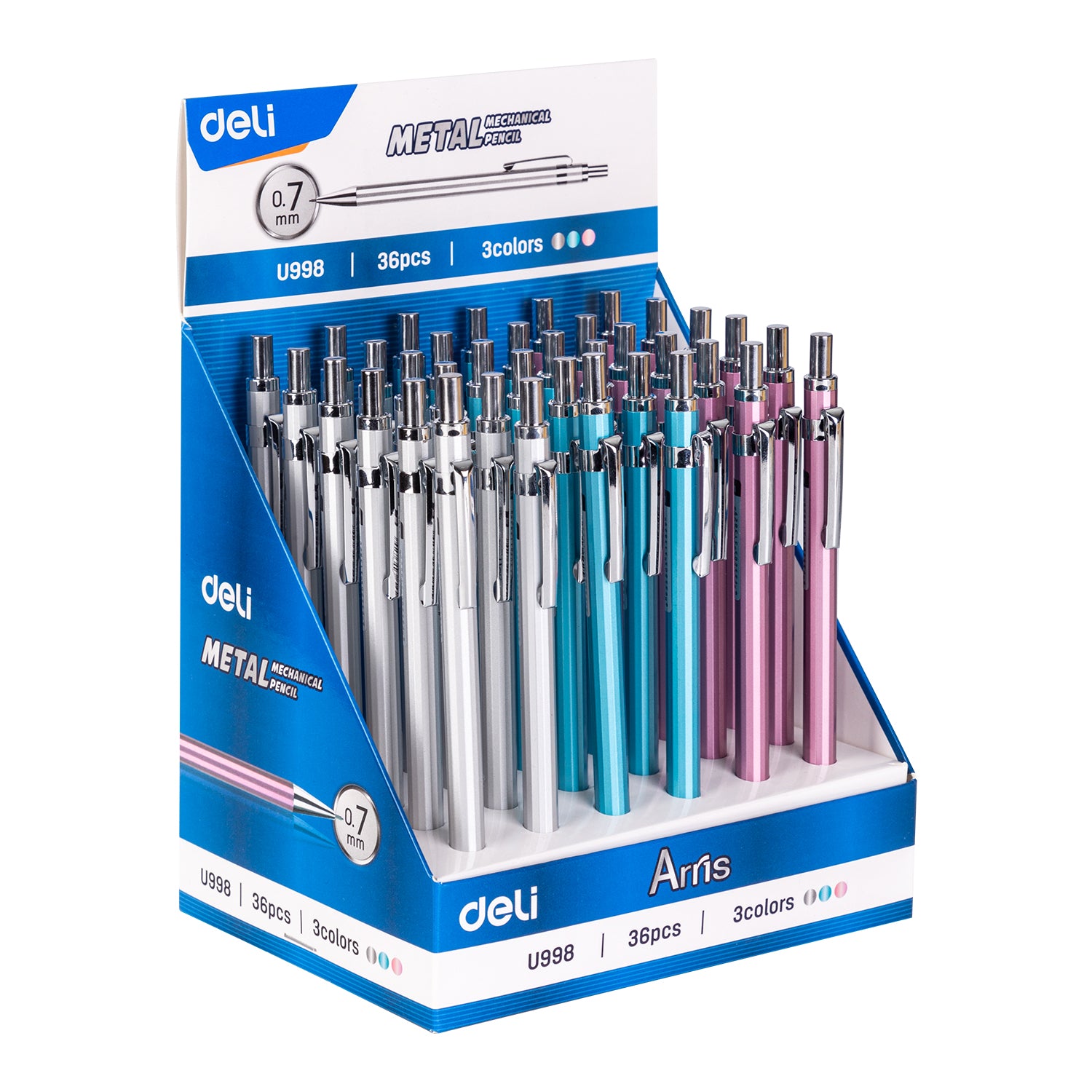 Deli Stationery-    Metal Mechanical Pencil (SKU: EU998)