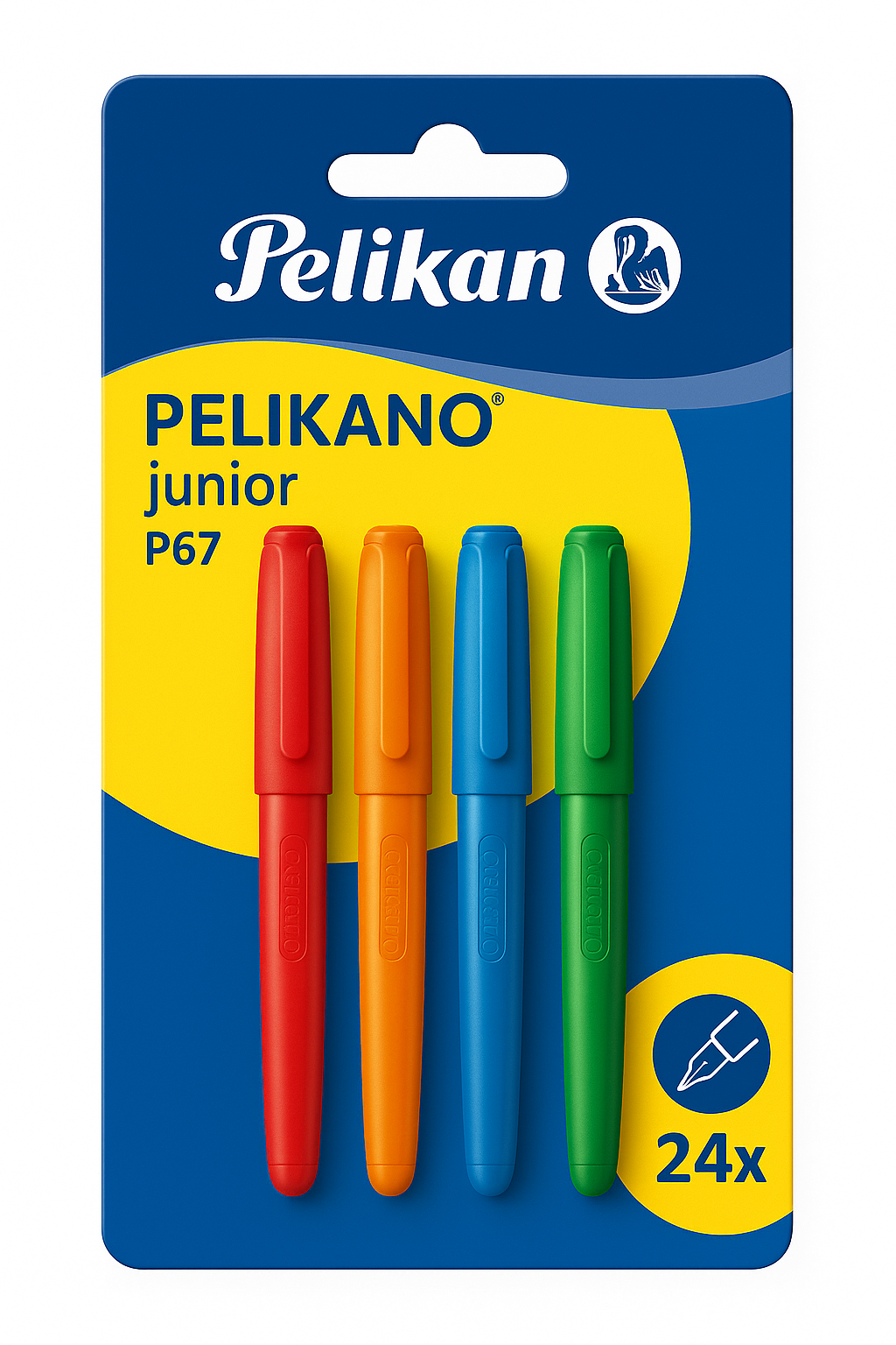 Pelikan Stationery-	 Displ. Pelikano Junior P67D/12 A ass. 24 (SKU: 606899)