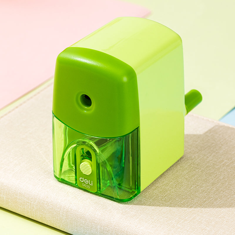 Deli Stationery-   Rotary Pencil Sharpener(Assorted)(Pcs) (SKU: E0635)