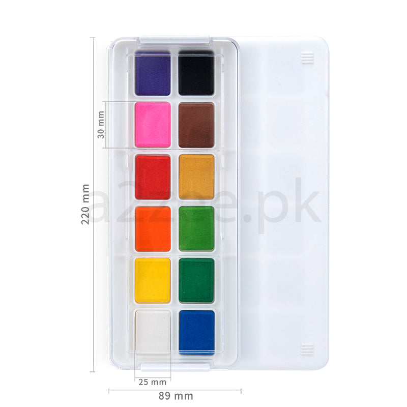 DELI STATIONERY - Water color paint box Pack of 12 (SKU: E73868)