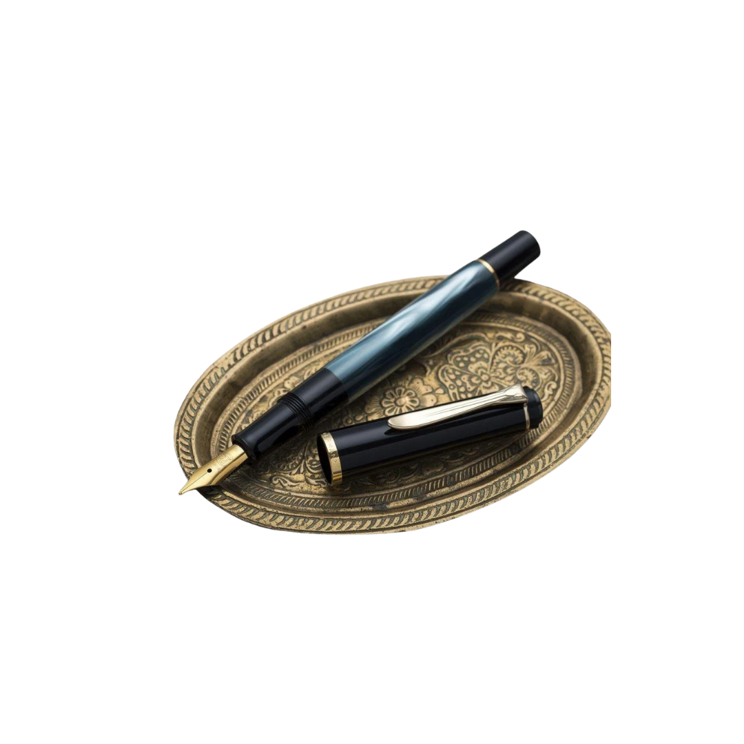 Pelikan FW-	Classic M 200 FP, Green-marbled w/ gold, M (SKU: 984195)