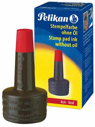 14420203  Pelikan  Stamp Pad Ink 4K, 30 ml - Red