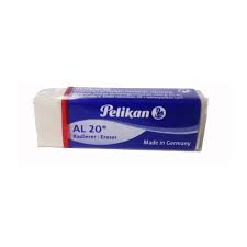 606046  Pelikan  AL 20 Plastic Erasers Box - 20`s