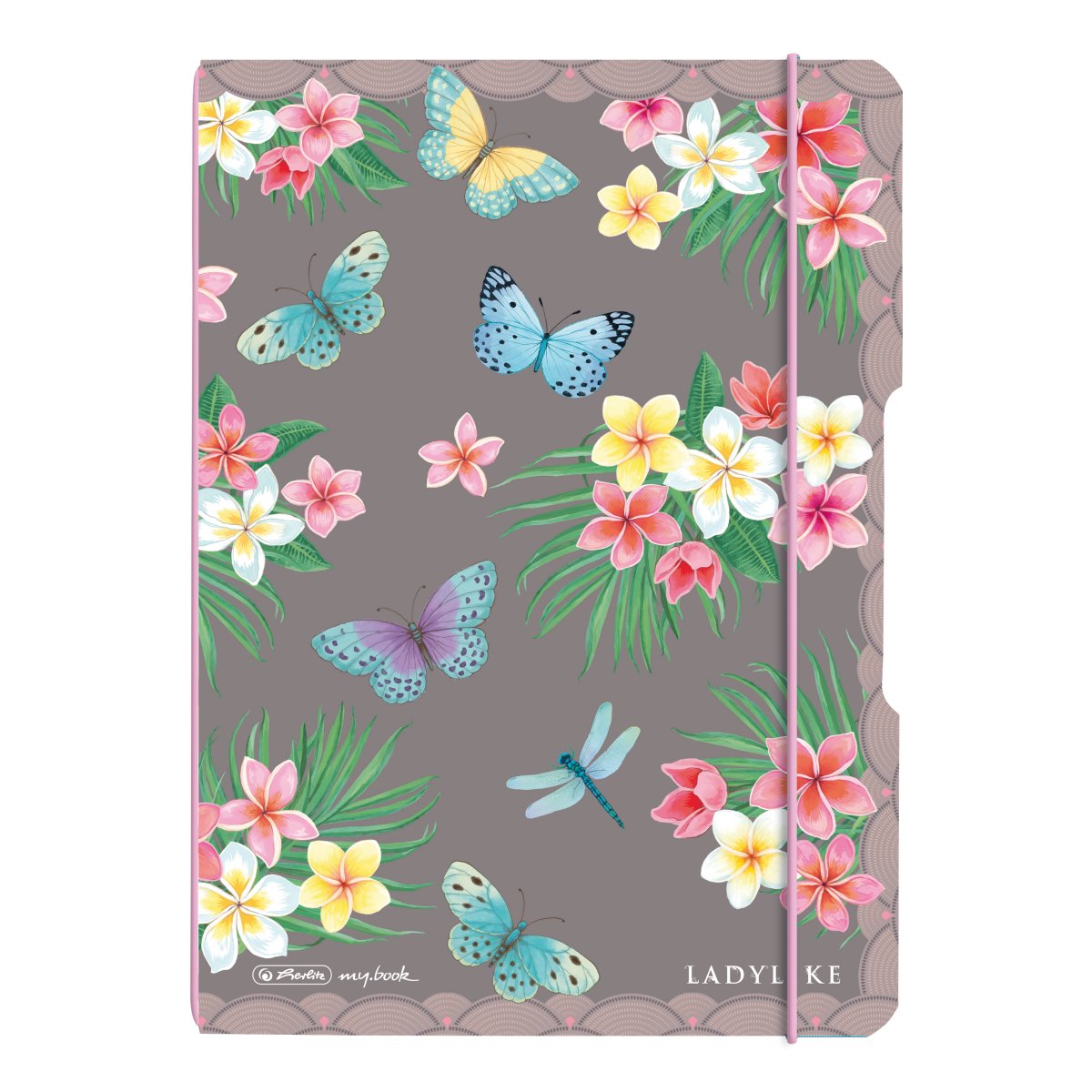 Herlitz Stationery-  Noteb.flex PP A5/40 squ.Ladylike B.fly my.book (SKU: 11361656)
