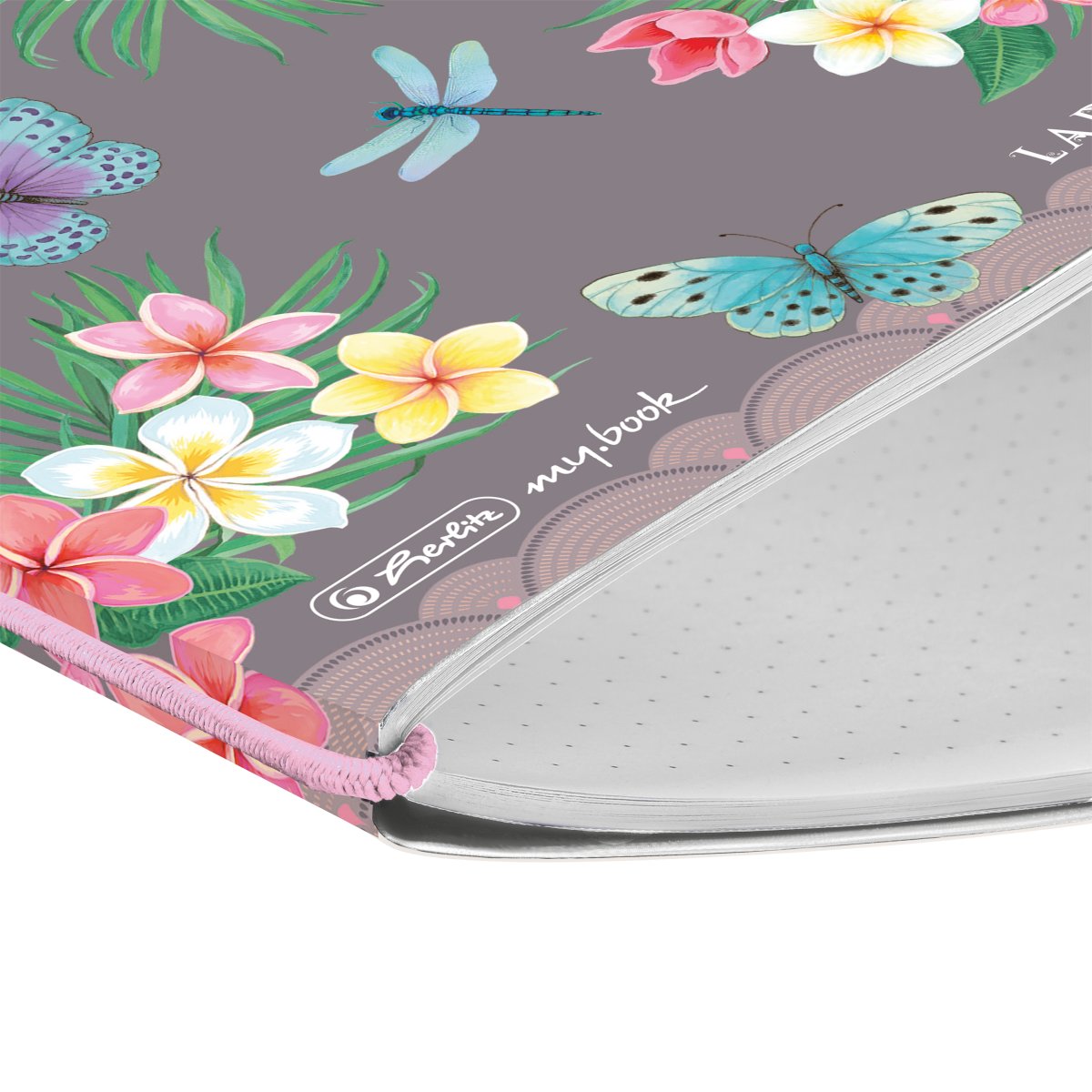Herlitz Stationery-  Noteb.flex PP A5/40 squ.Ladylike Bloom my.book (SKU: 11361664)