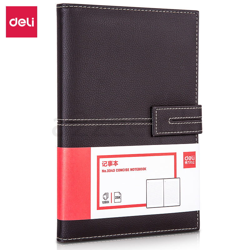 Deli Stationery - Leather Cover Notebook 