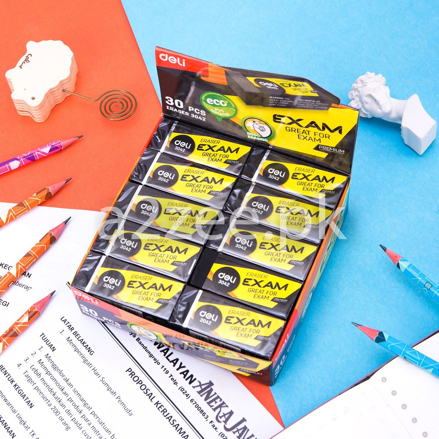 Deli Stationery - School Eraser (30 Per Box)