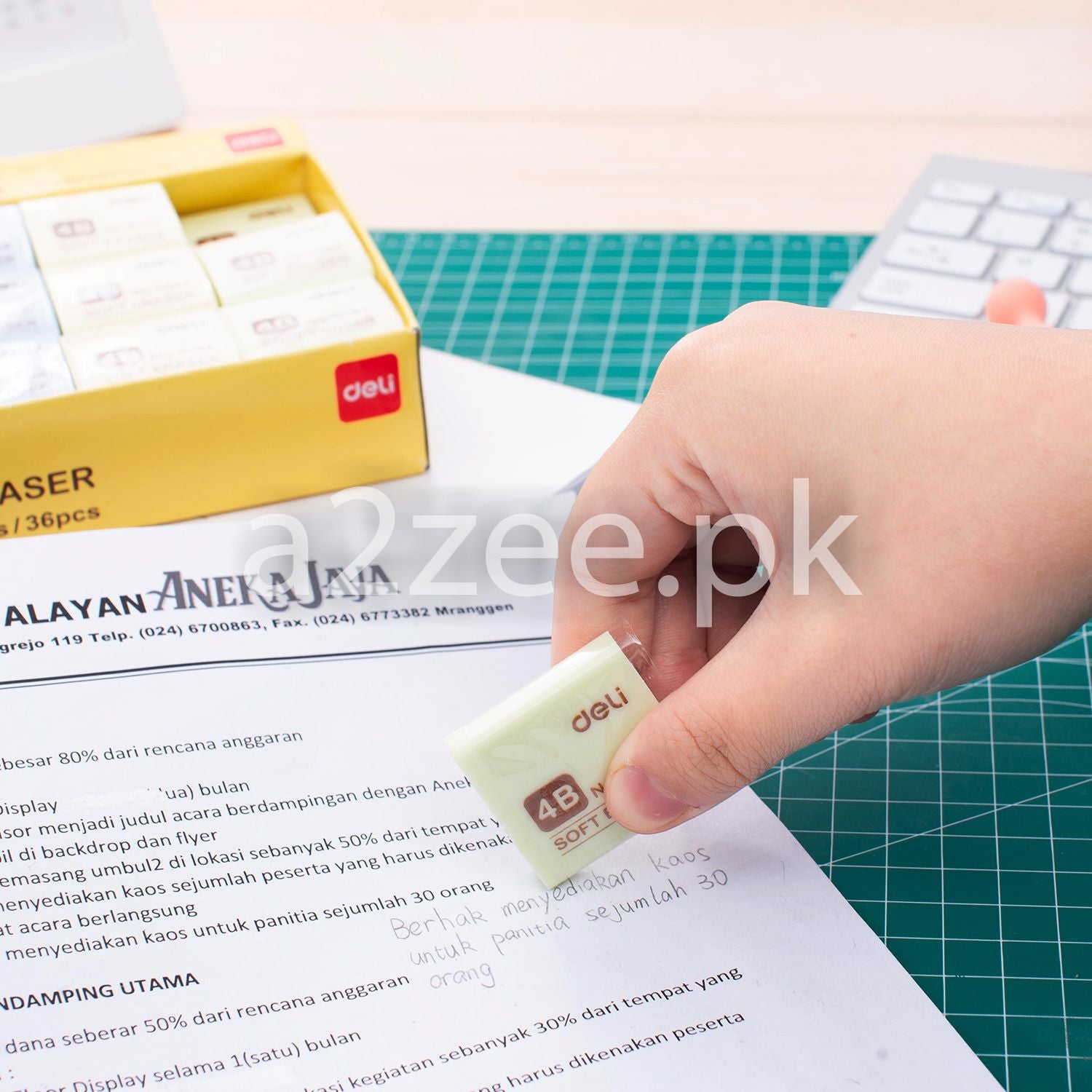 Deli Stationery - School Eraser - 36 Per Box (SKU: E3044)