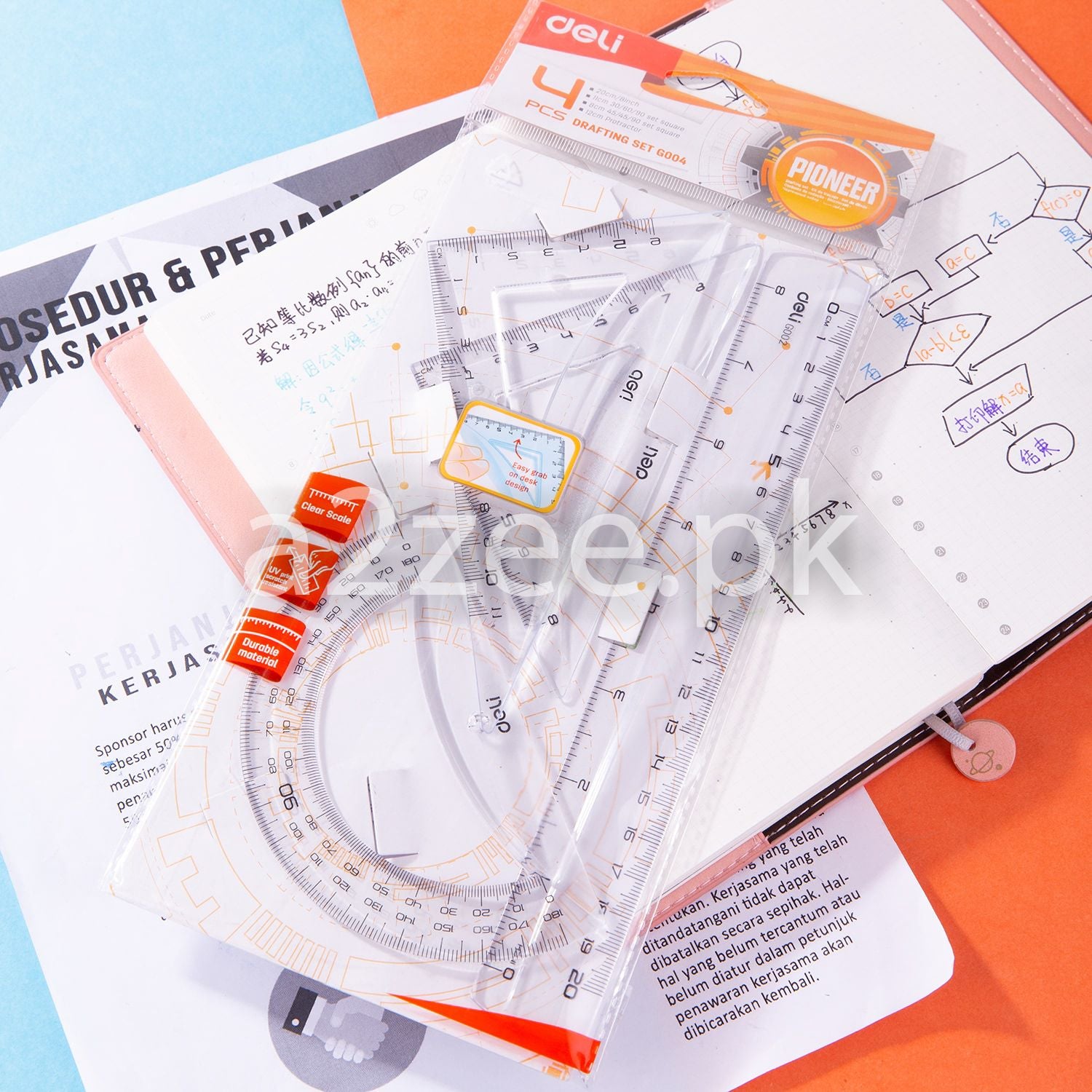 Deli Stationery - School Ruler Set (SKU: EG00412)