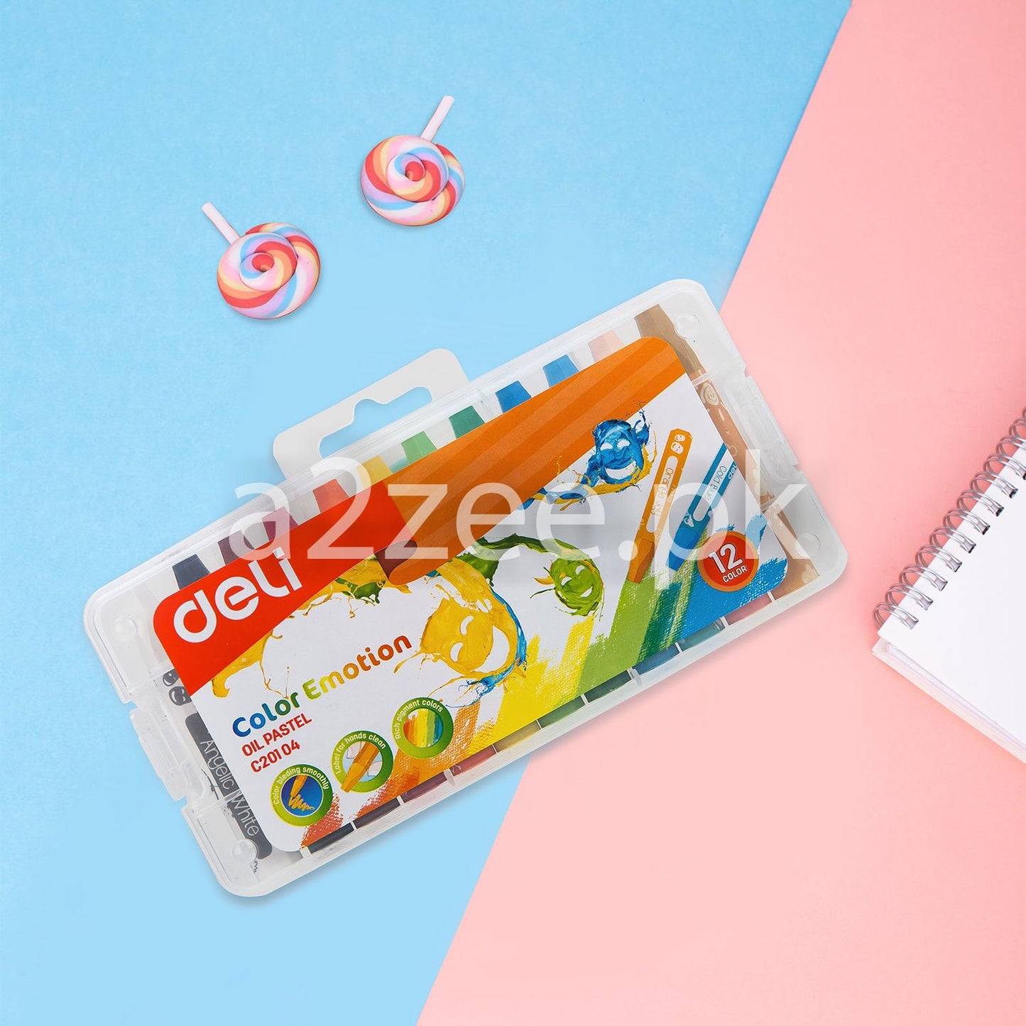 Deli Stationery - Oil Pastel (12 colors)