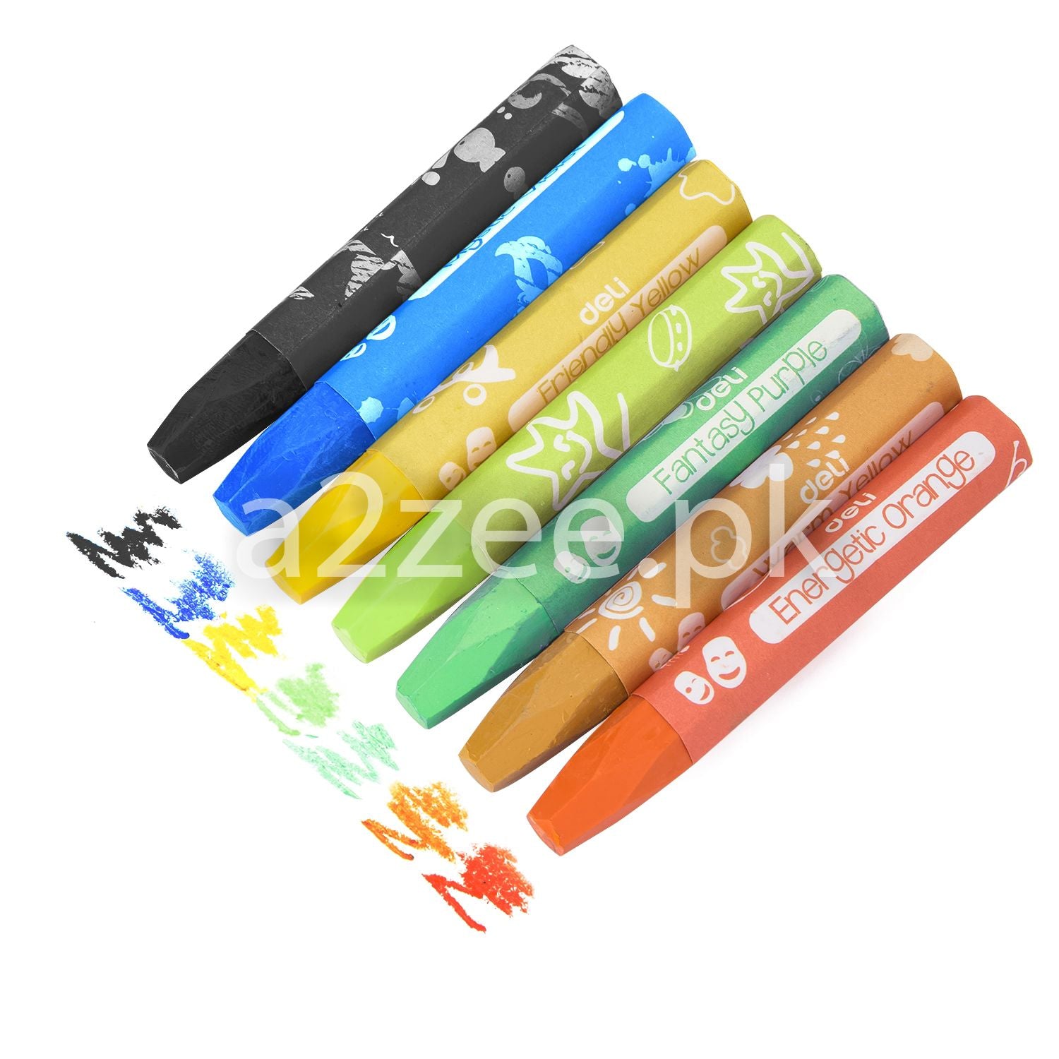 Deli Stationery - Oil Pastel - 12 colors (SKU: EC20104)