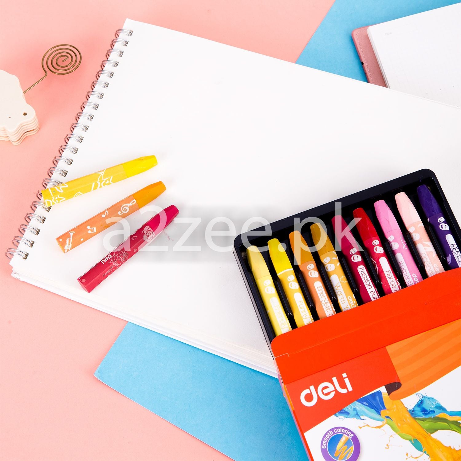 Deli Stationery - Oil Pastel - 18 colors (SKU: EC20110)