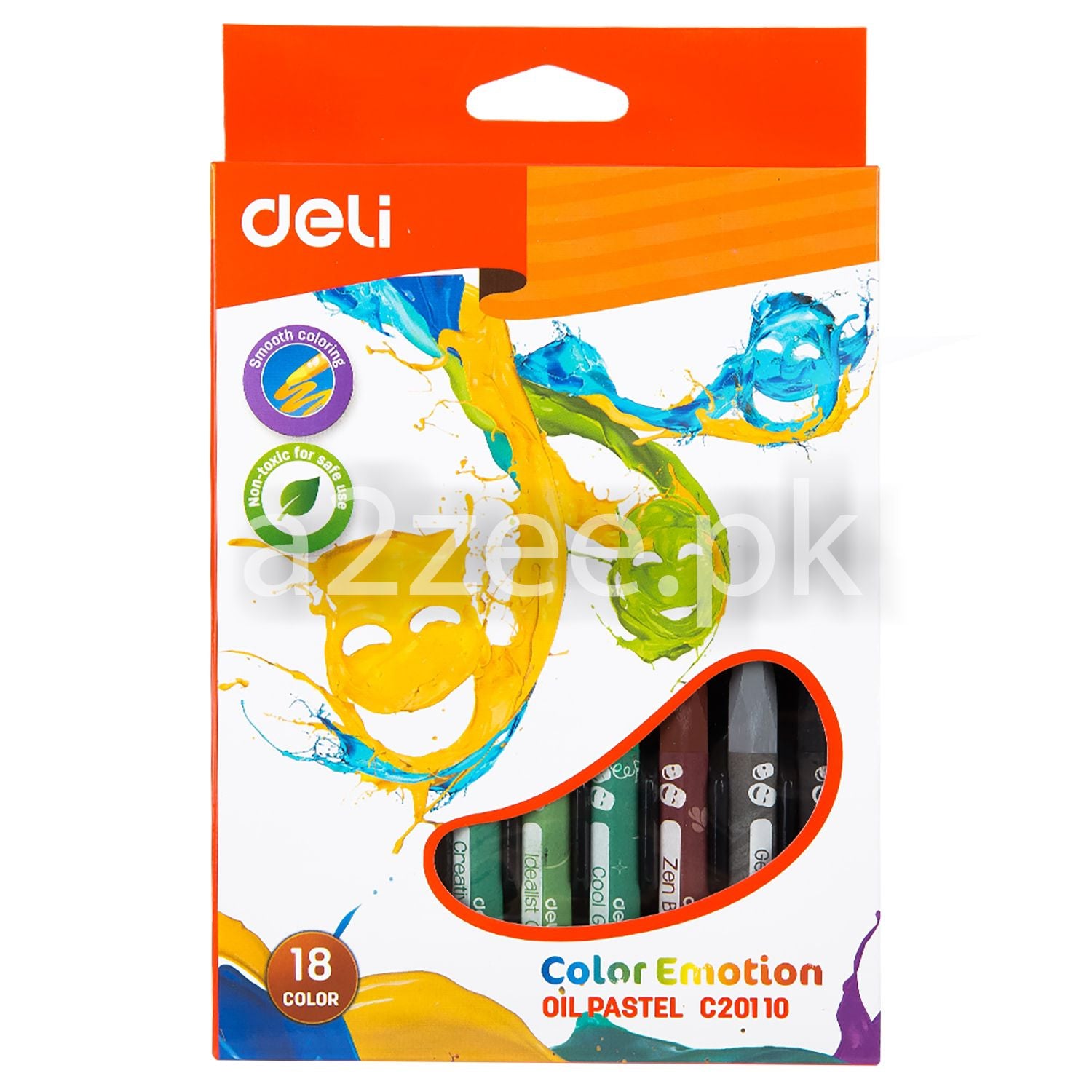 Deli Stationery - Oil Pastel - 18 colors (SKU: EC20110)