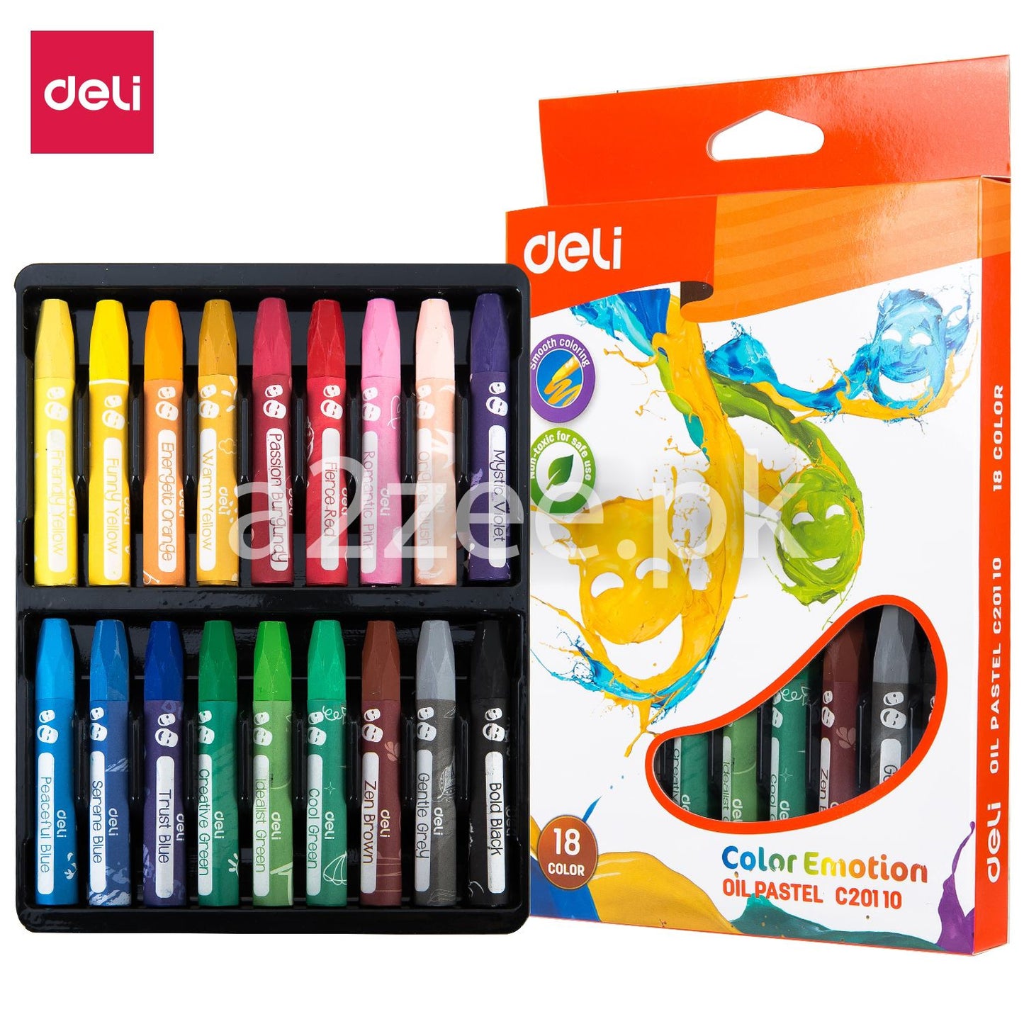 Deli Stationery - Oil Pastel (18 colors)