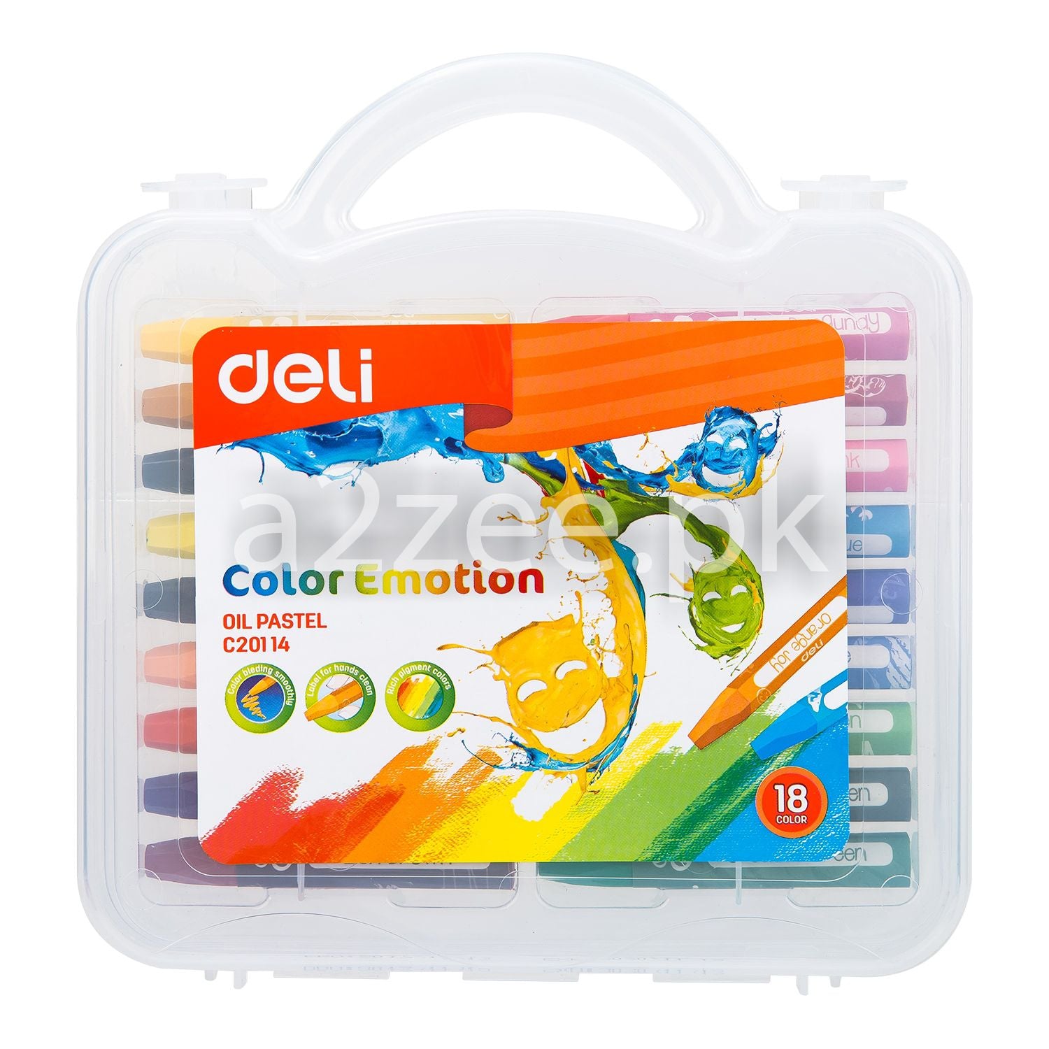 Deli Stationery - Oil Pastel - 18 colors (SKU: EC20114)