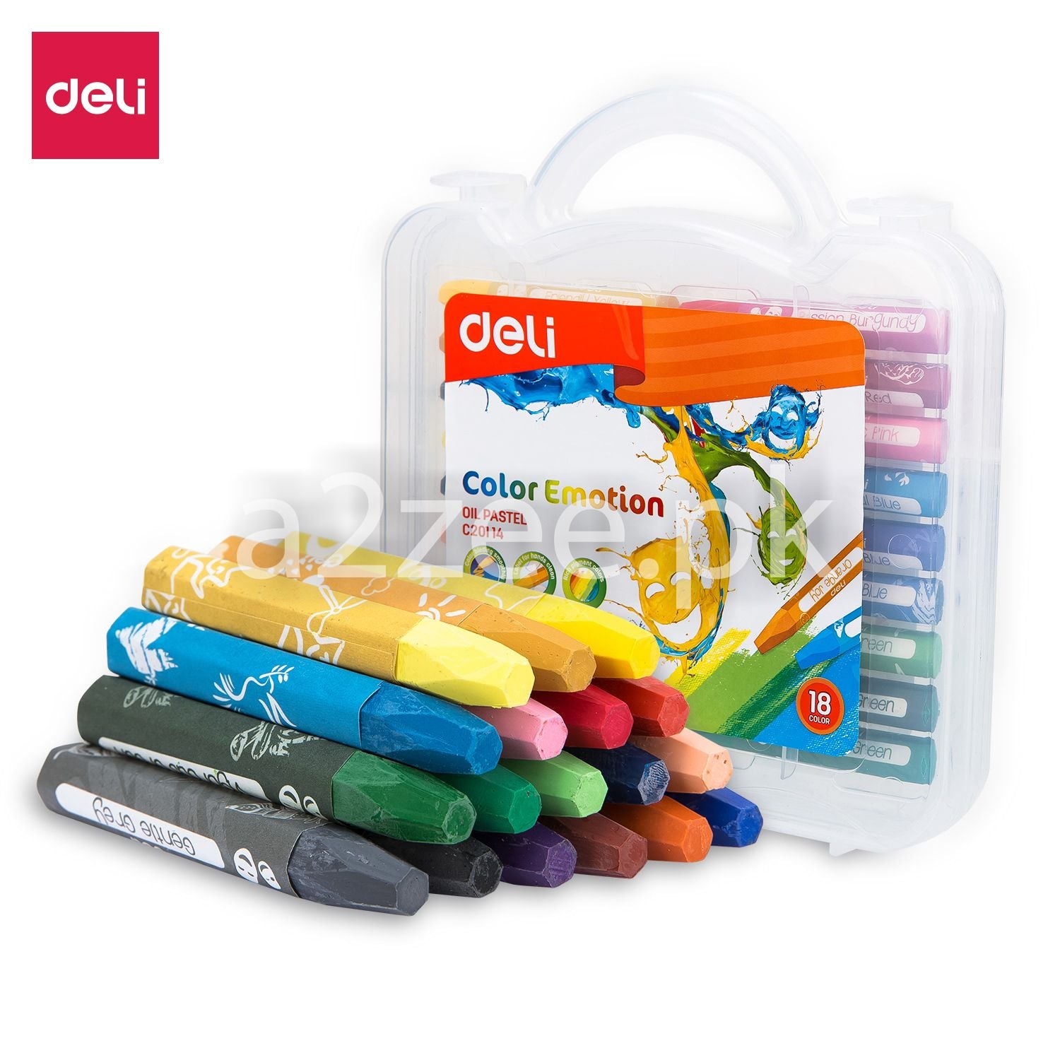 Deli Stationery - Oil Pastel - 18 colors (SKU: EC20114)