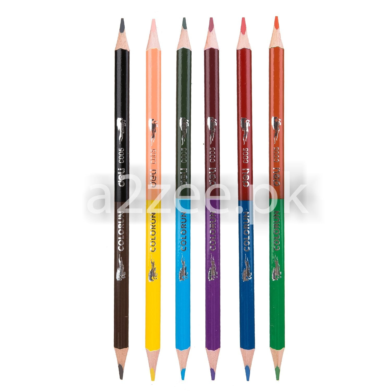 Deli Stationery - Colored Pencil - 12 duo colors (SKU: EC00500)