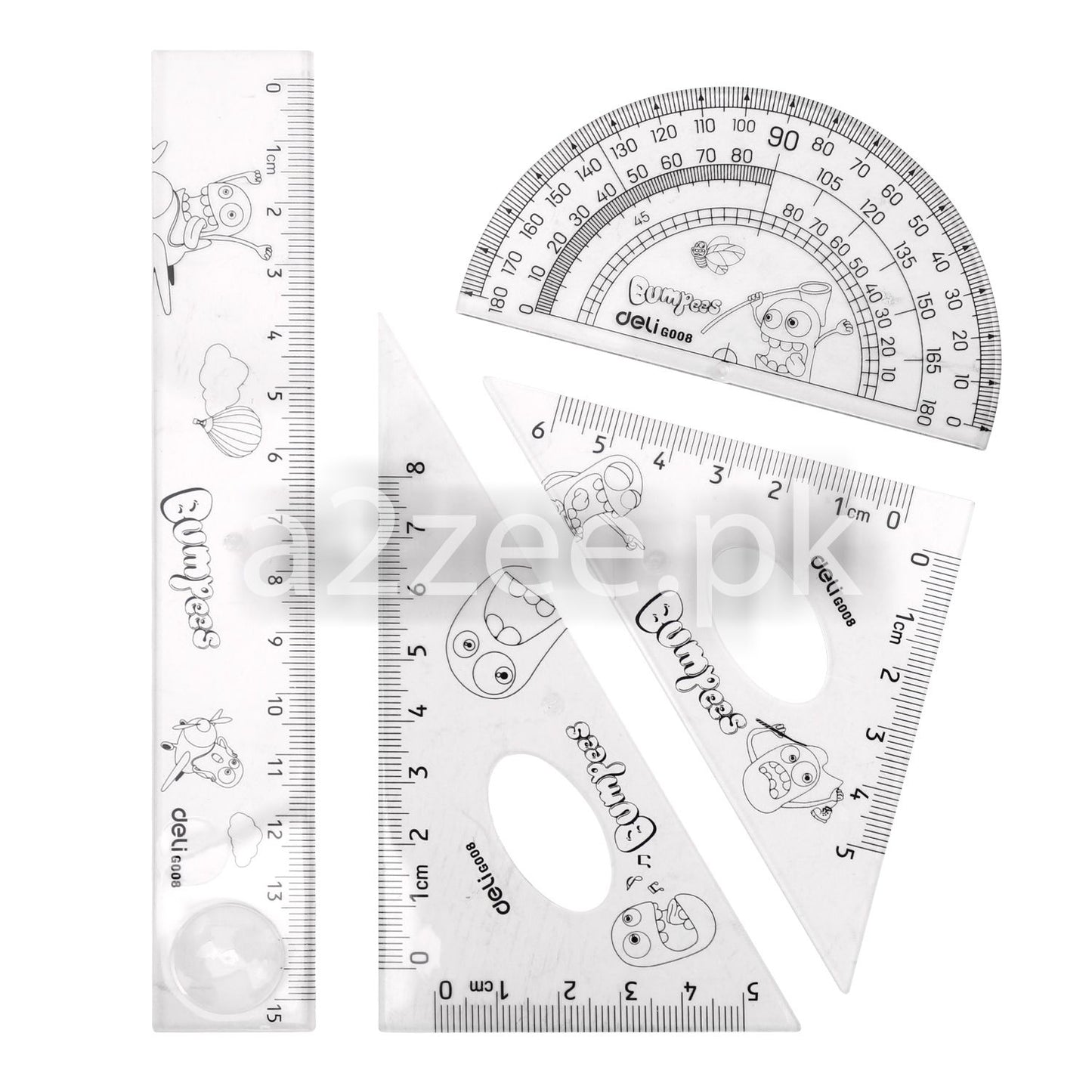 Deli Stationery - School Ruler Set