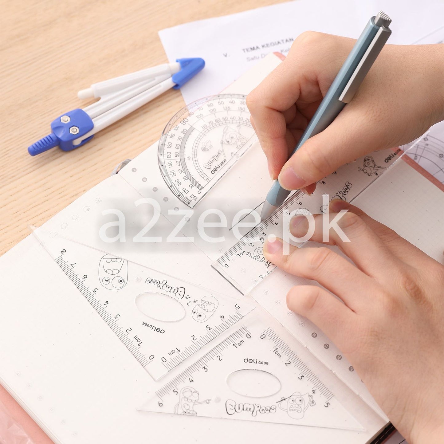 Deli Stationery - School Ruler Set